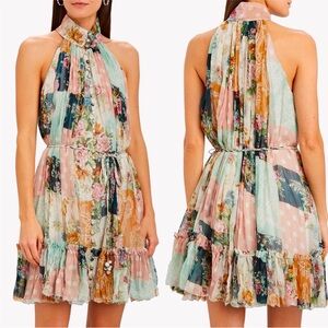 Zimmermann Floral Patchwork Mini Dress - Multicolor